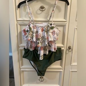 Woman’s swim suit - floral tankini